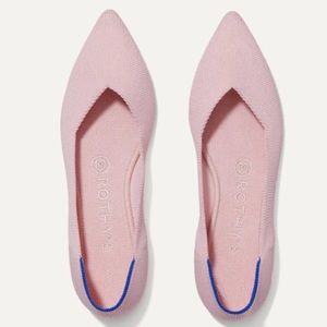 Rothys Blush The Point Woven Slip On Pointed Ballet Flats Comfort Retired Shoes